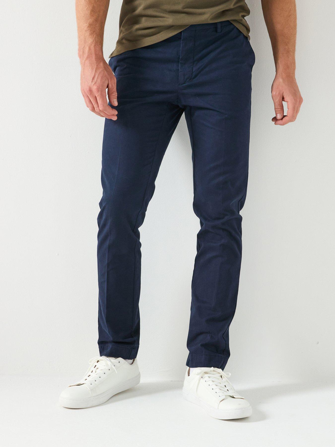 front image of hackett-kensington-chino-navy
