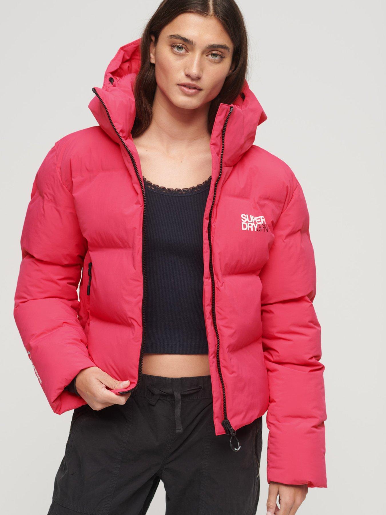 Hooded boxy puffer jacket sale