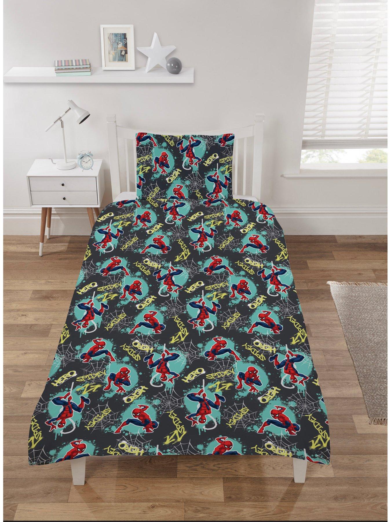 Image 3 of 3 of Spiderman Hero Single Duvet Cover Set - Multi