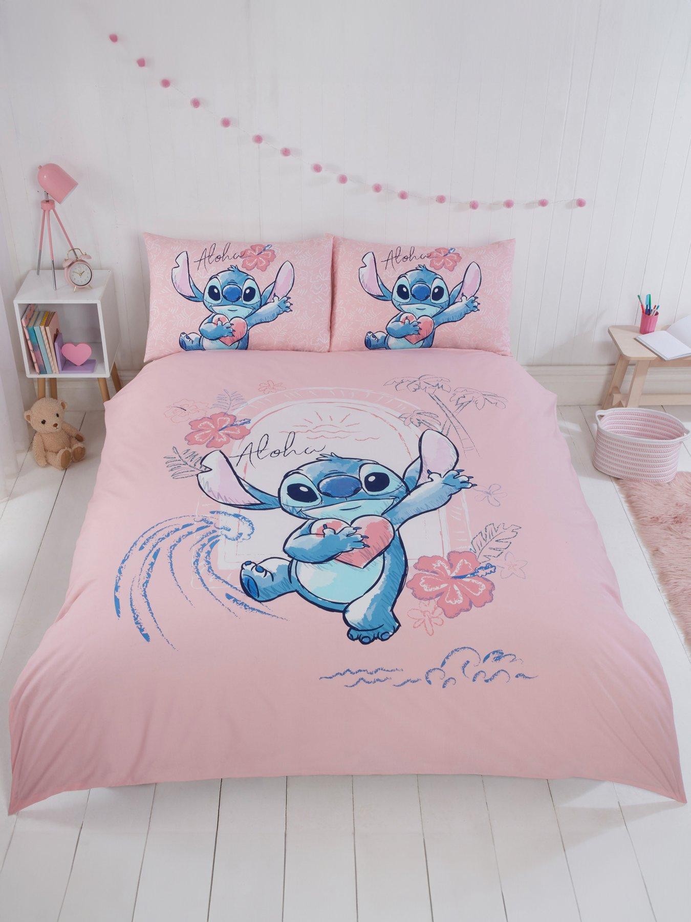 undefined Stitch Aloha Duvet Cover Set - Pink