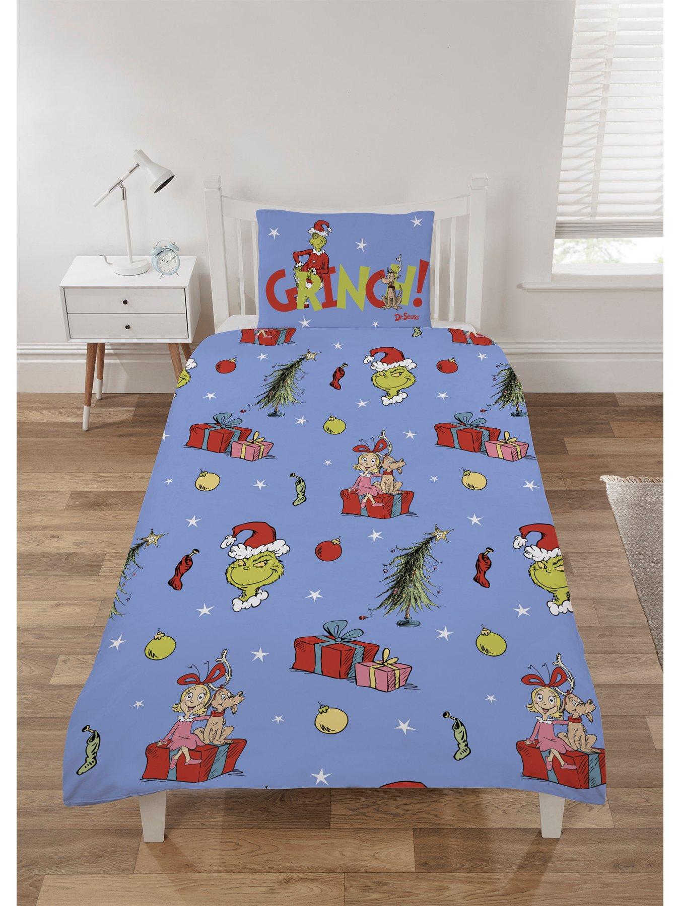 The Grinch Reversible Christmas Duvet Cover Set Multi