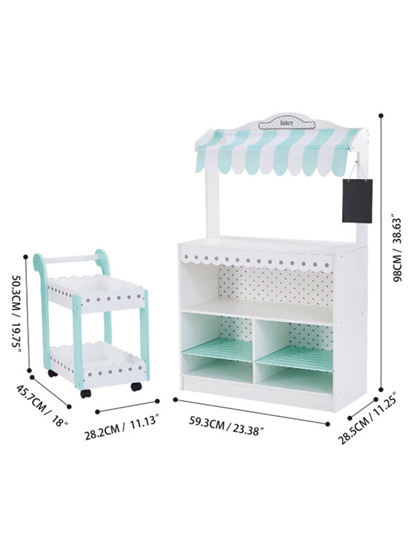 Image 3 of 7 of Teamson Kids My Dream Bakery Shop Dessert Stand - White / Mint