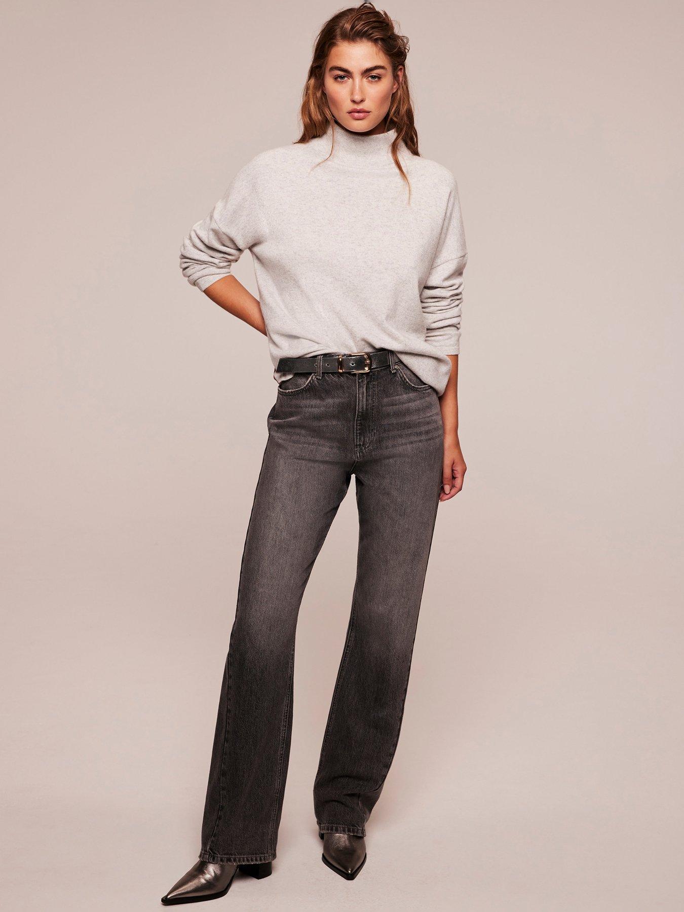 Mint Velvet Grey Ruched Sleeve Jumper | littlewoods.com