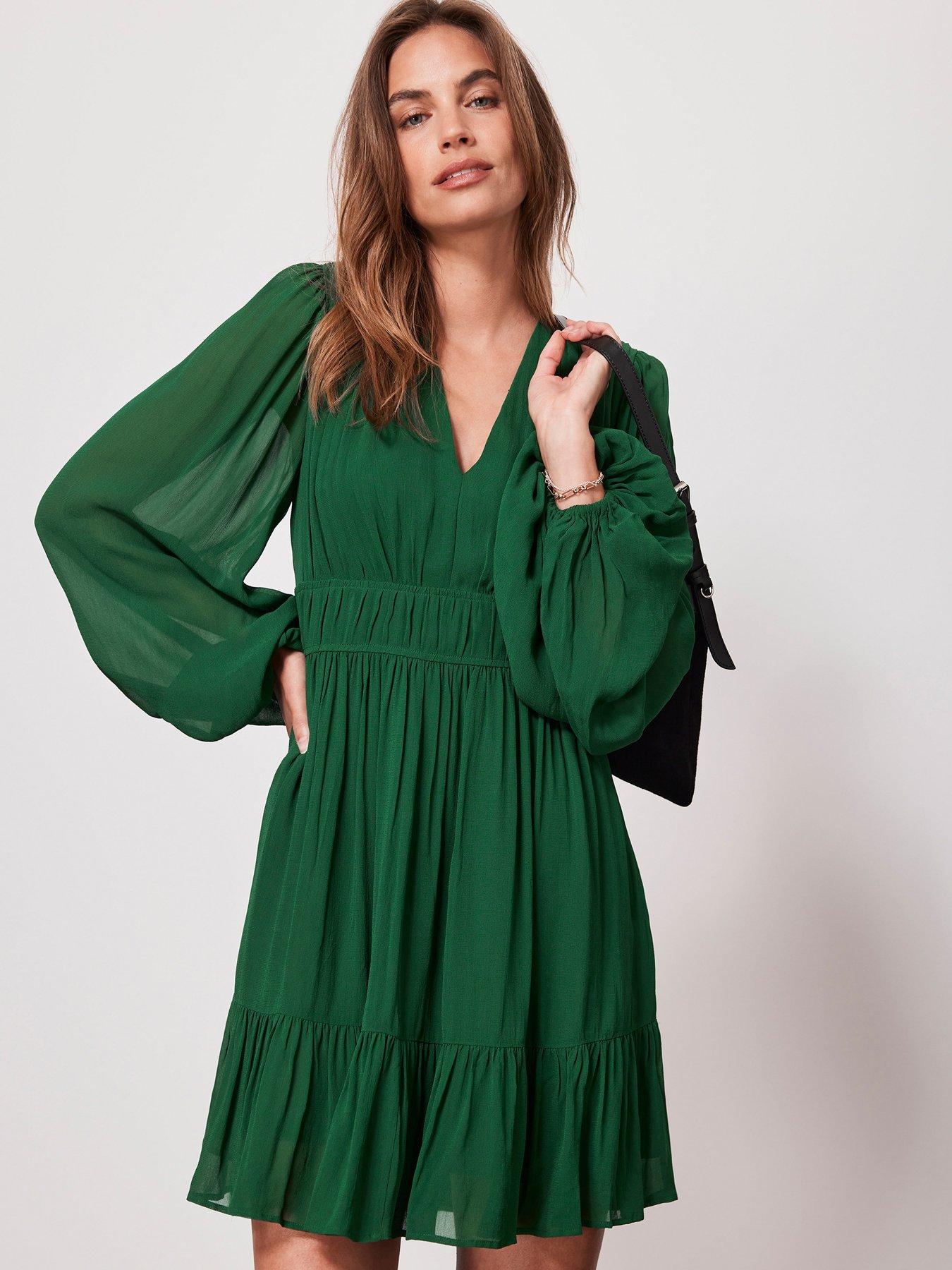 Mint velvet green dress sale