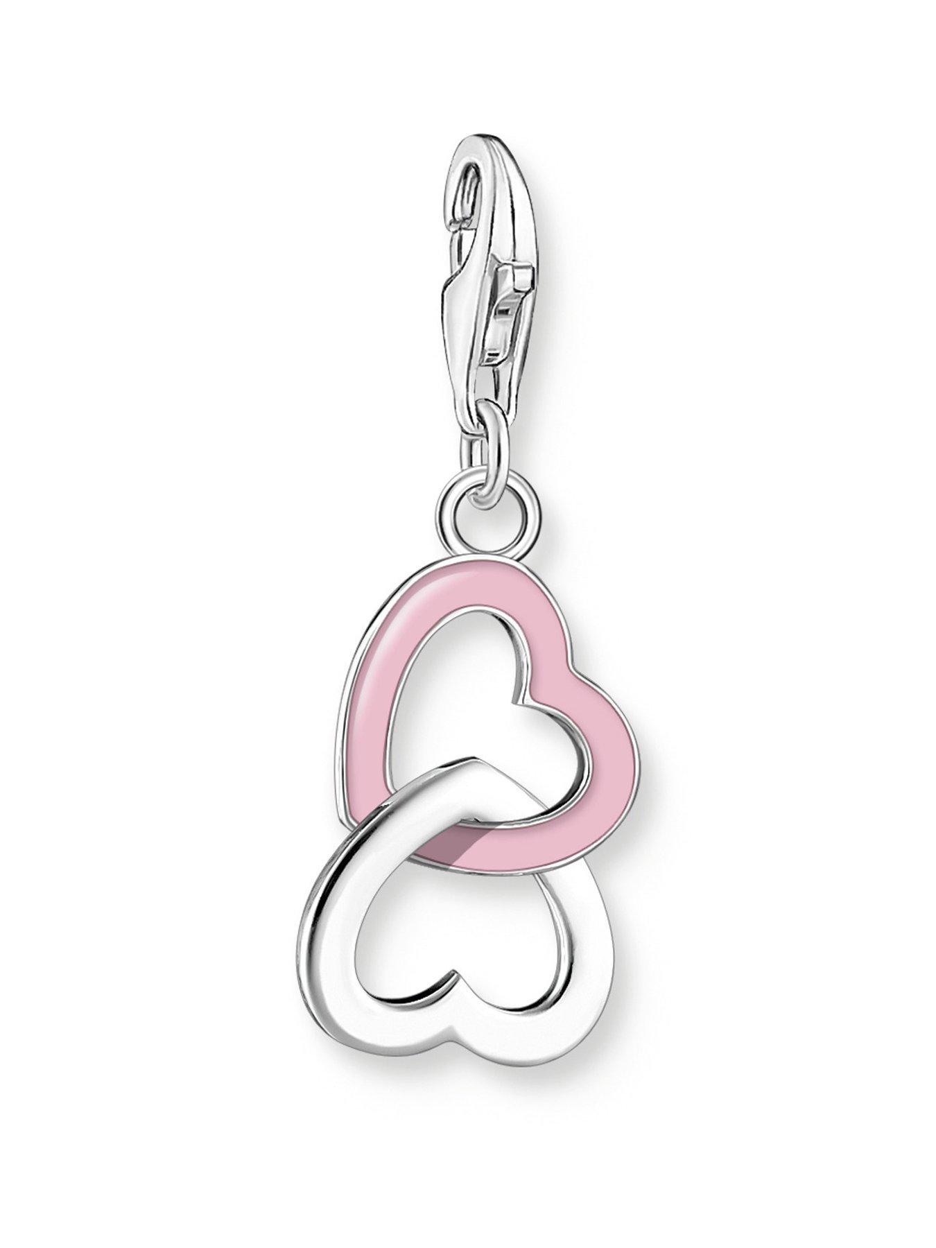undefined Charm Club Pink Intertwined Heart Charm