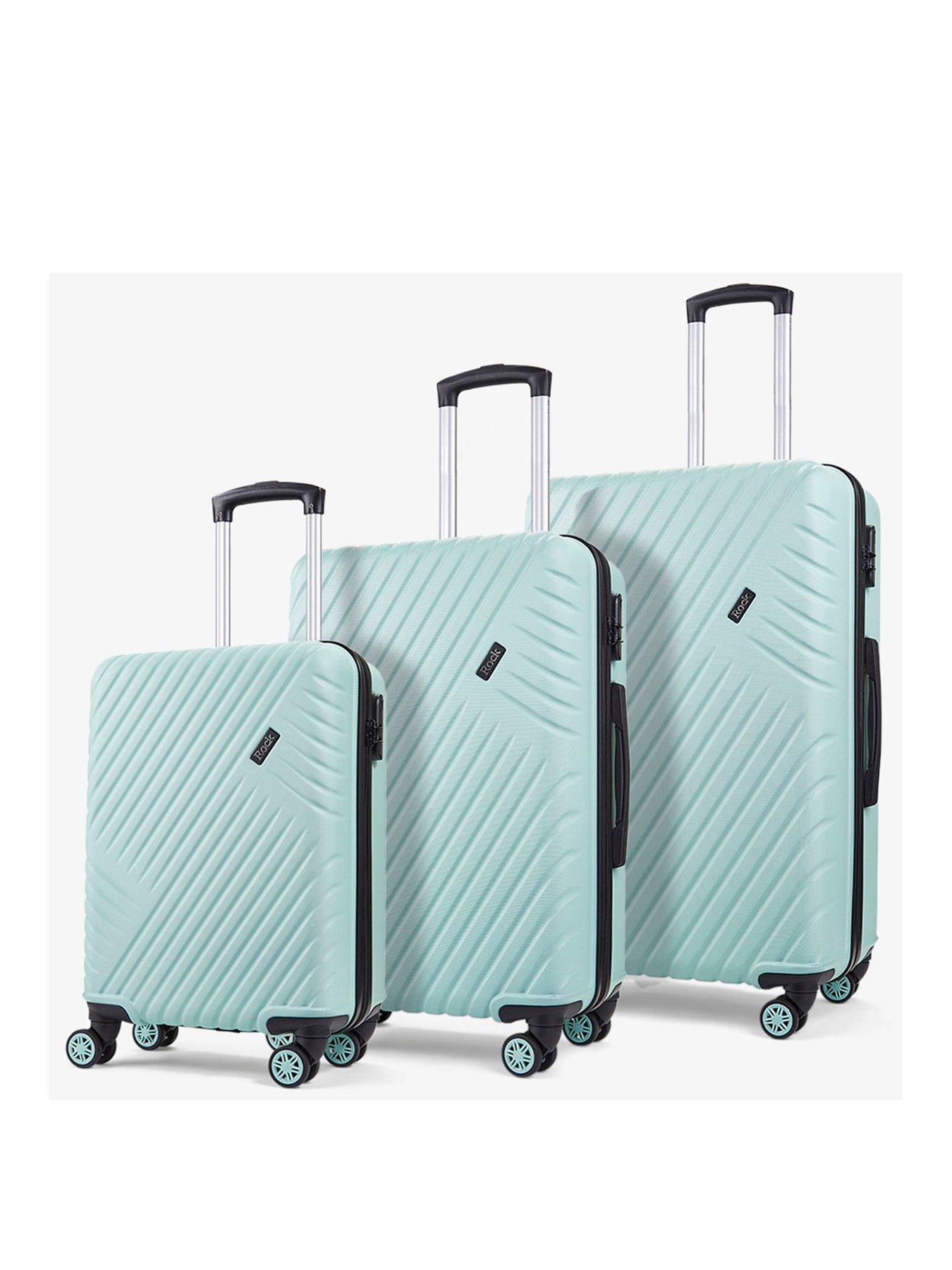  image of rock-luggage-santiago-hardshell-8-wheel-suitcase-3-piece-set