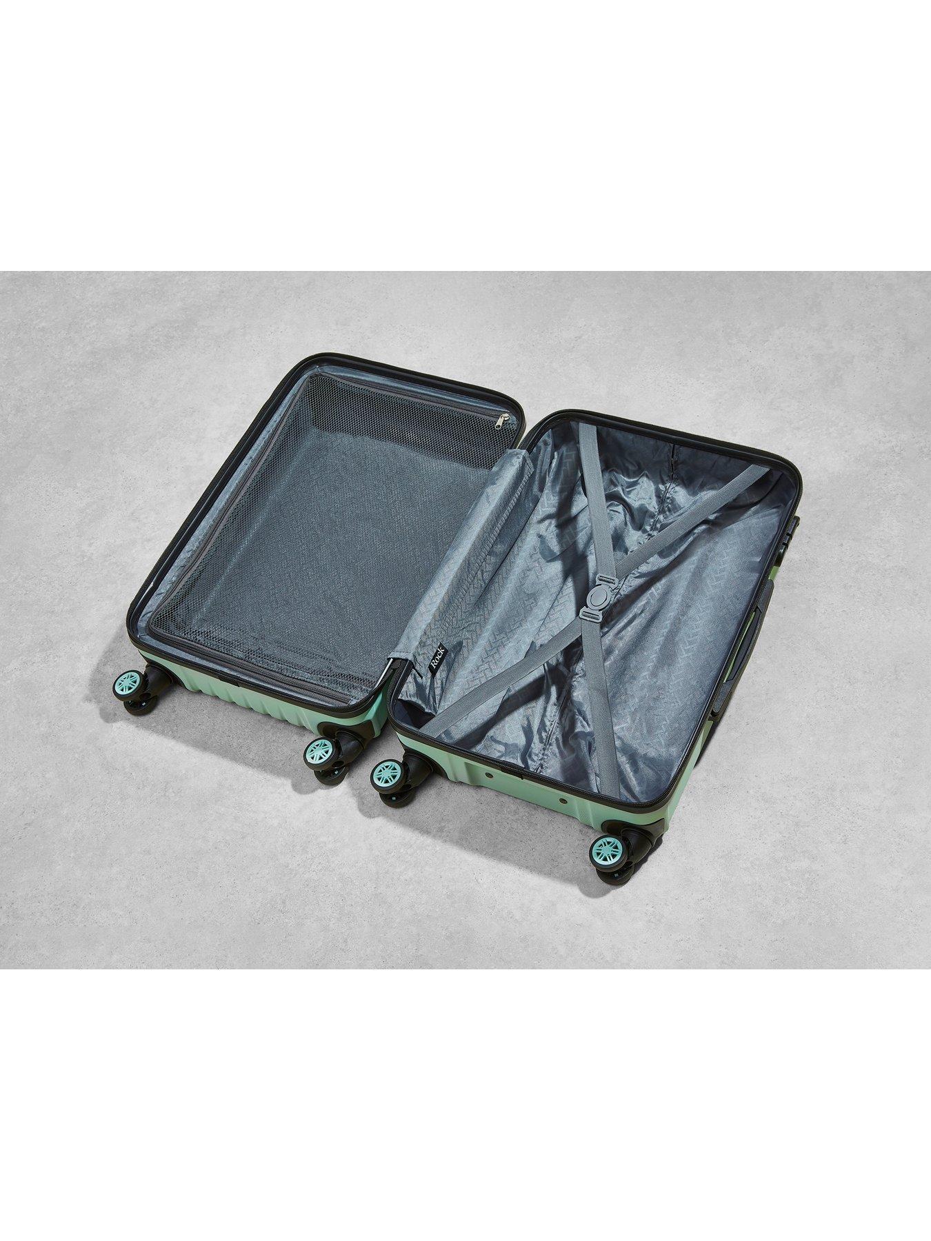  image of rock-luggage-santiago-hardshell-8-wheel-suitcase-3-piece-set