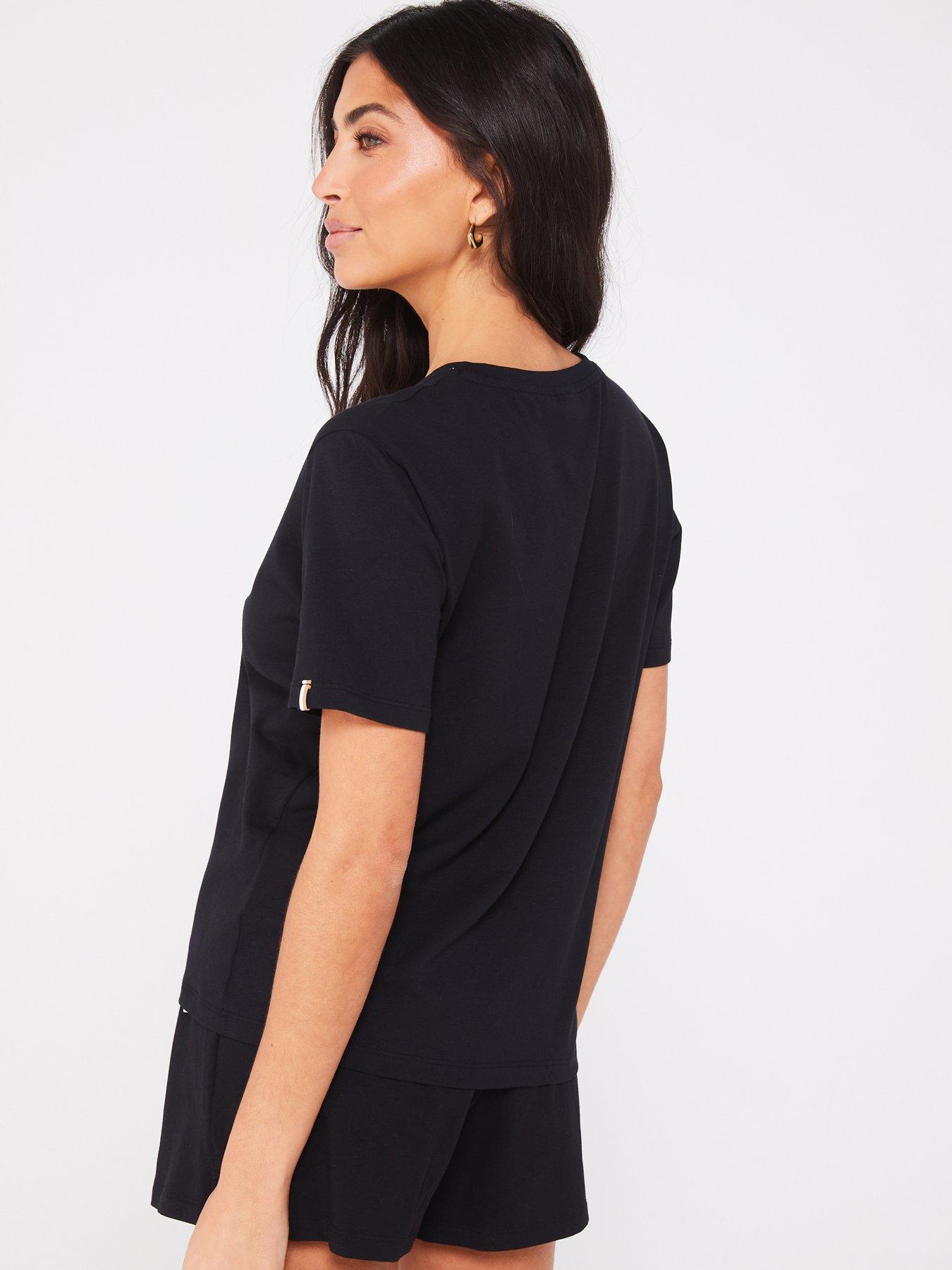 Image 2 of 4 of BOSS Chest Logo T-shirt - Black