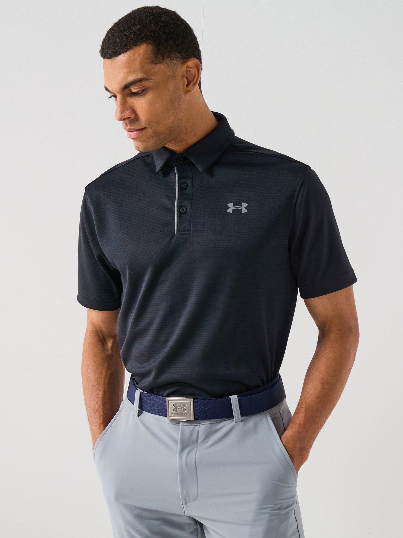 undefined Mens Golf Tech Polo - Black