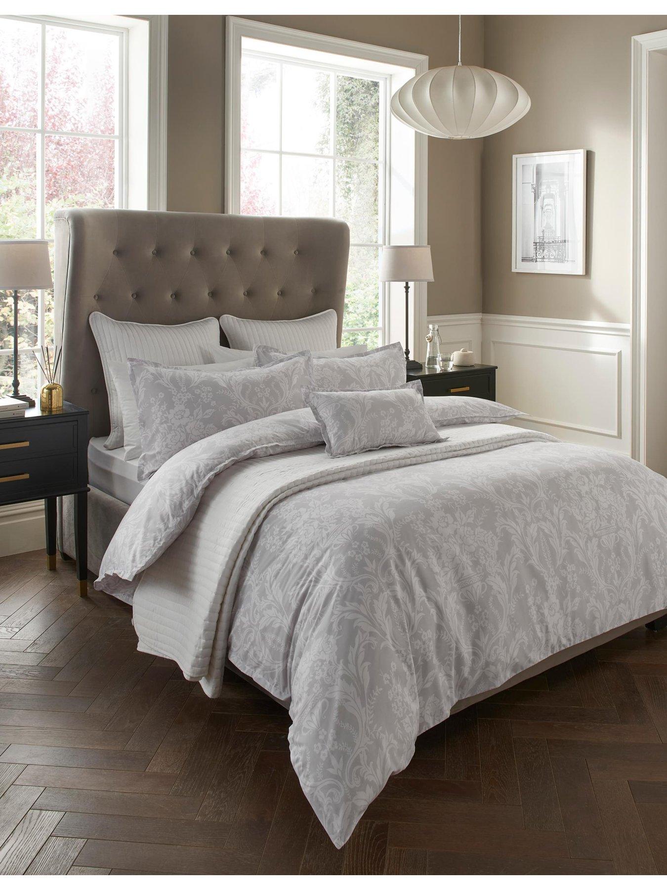 undefined Darcy Duvet Cover Set - Silver