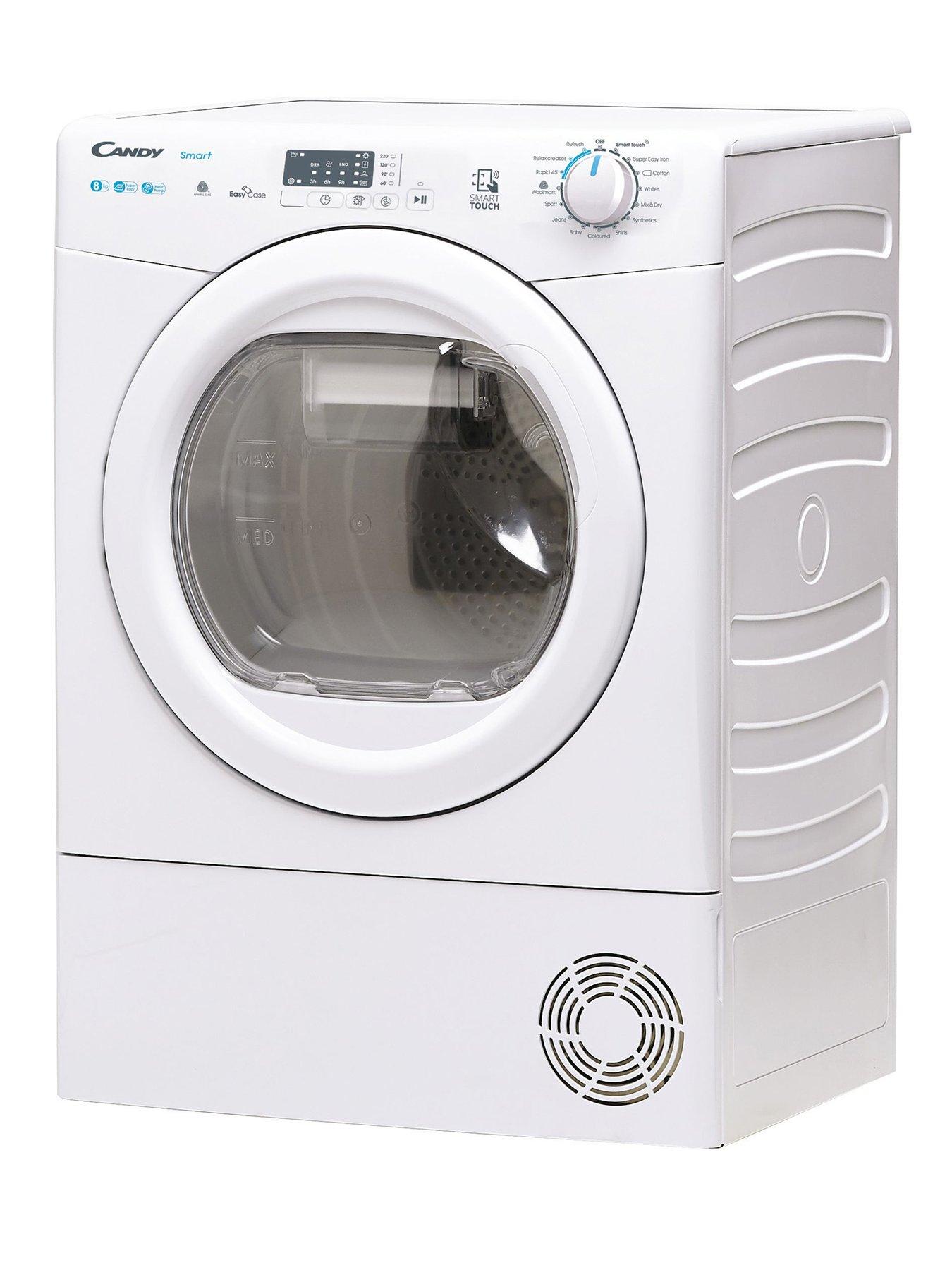 image of candy-smart-cseh8a2le-8kg-heat-pump-tumble-dryer-a-rated-white