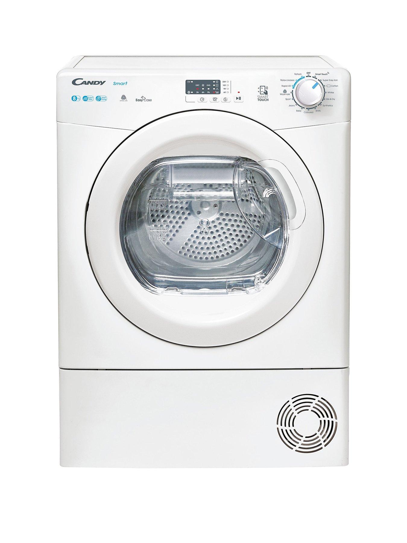 candy-smart-cseh8a2le-8kg-heat-pump-tumble-dryernbspa-rated-white