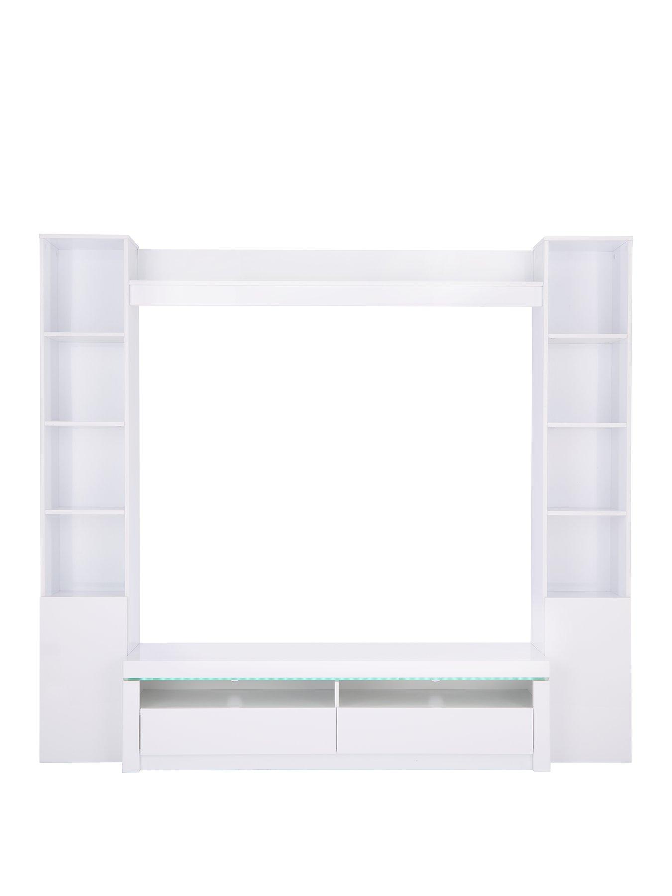  image of very-home-atlantic-high-glossnbsptv-unit-with-led-light-fits-up-to-65-inch-tv-white