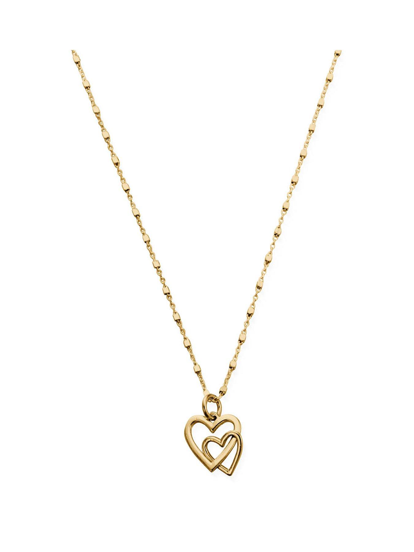 chlobo-gold-delicate-cube-chain-interlocking-love-heart-necklace