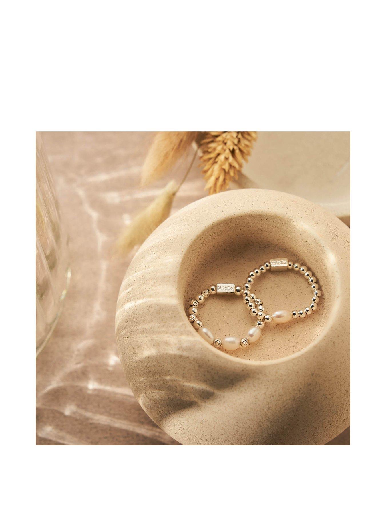 Mini sales pearl ring