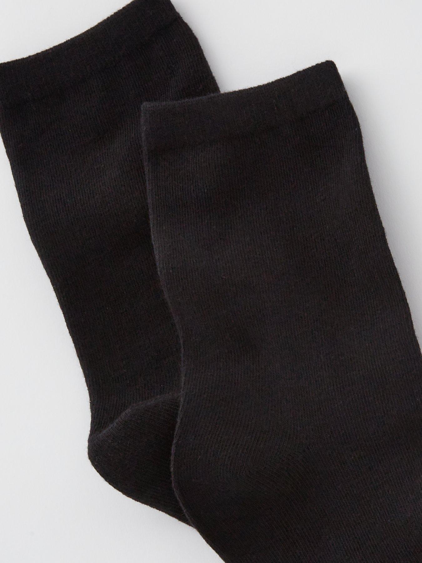  image of everyday-3-pack-ankle-socks-black