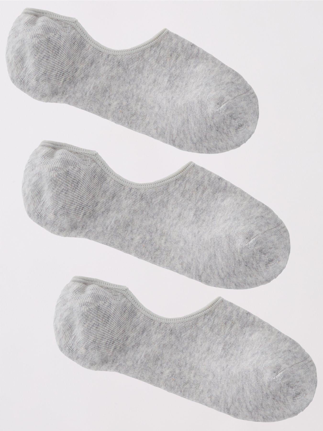 Multi Color Stripe Black White 2In1 Liner Socks - Men Socks