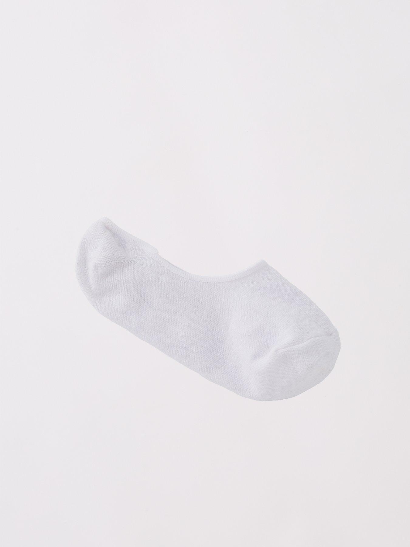 Image 2 of 3 of The Very Collection Womens Heel Grip 3 Pack Invisible Trainer Liners - White