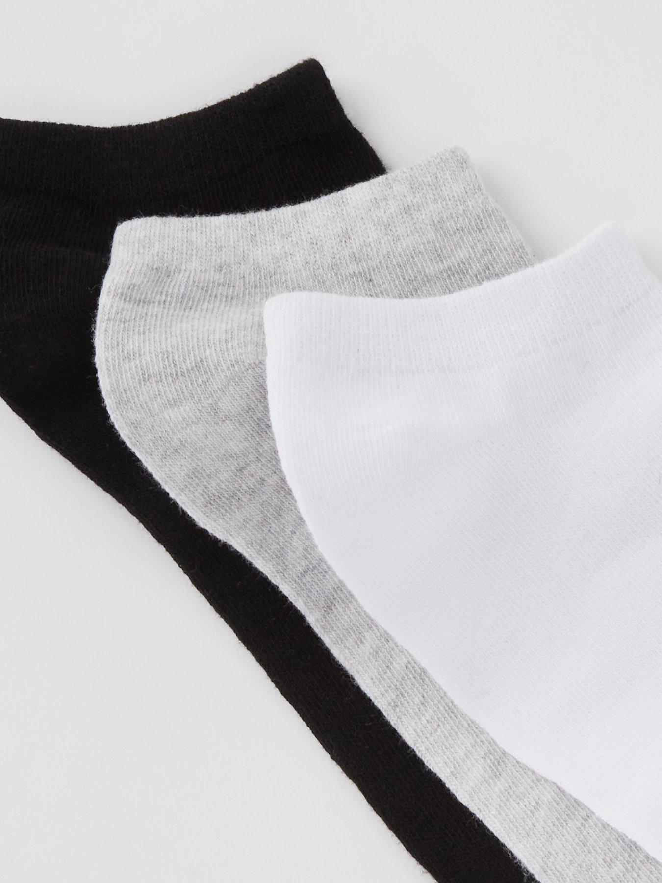  image of everyday-trainer-liner-socks-3-pack-mono