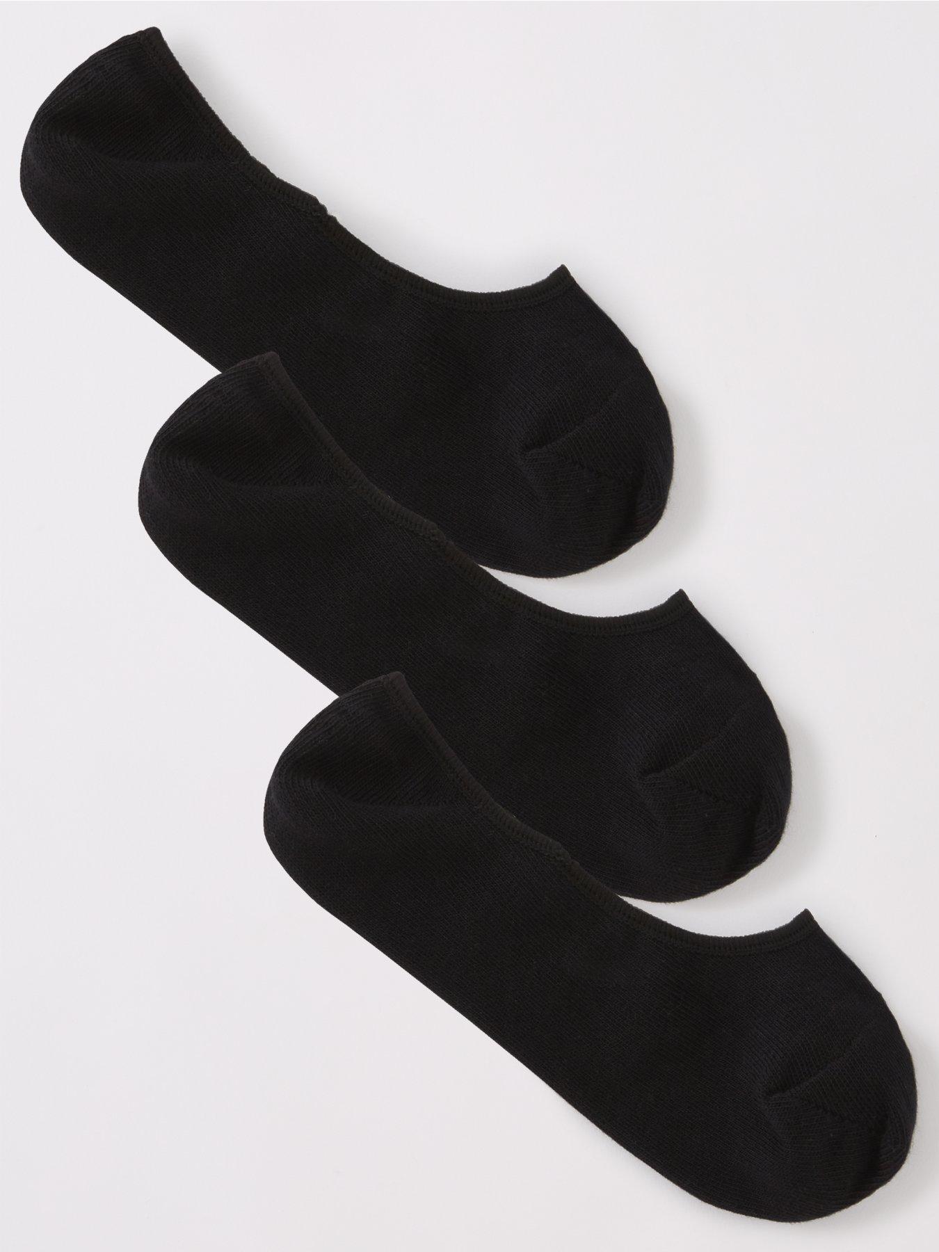 the-very-collection-3-pack-invisible-trainer-liner-socks-with-heel-grips-black