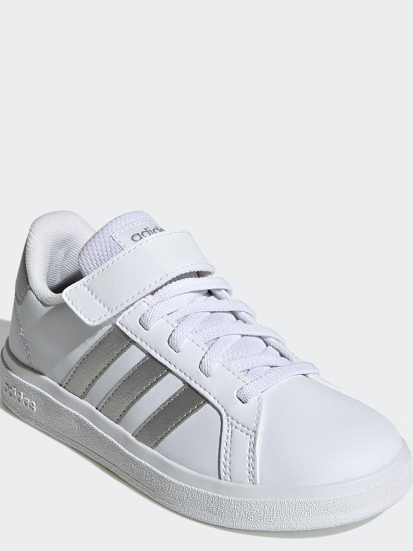 Girls grey cheap adidas trainers