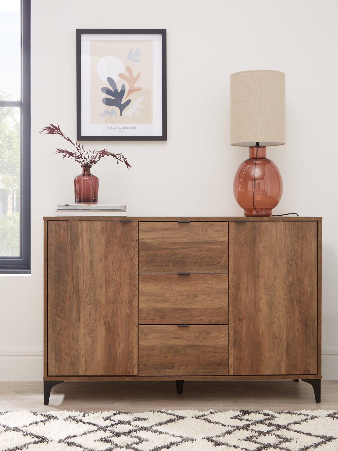 Dark oak sideboard sales