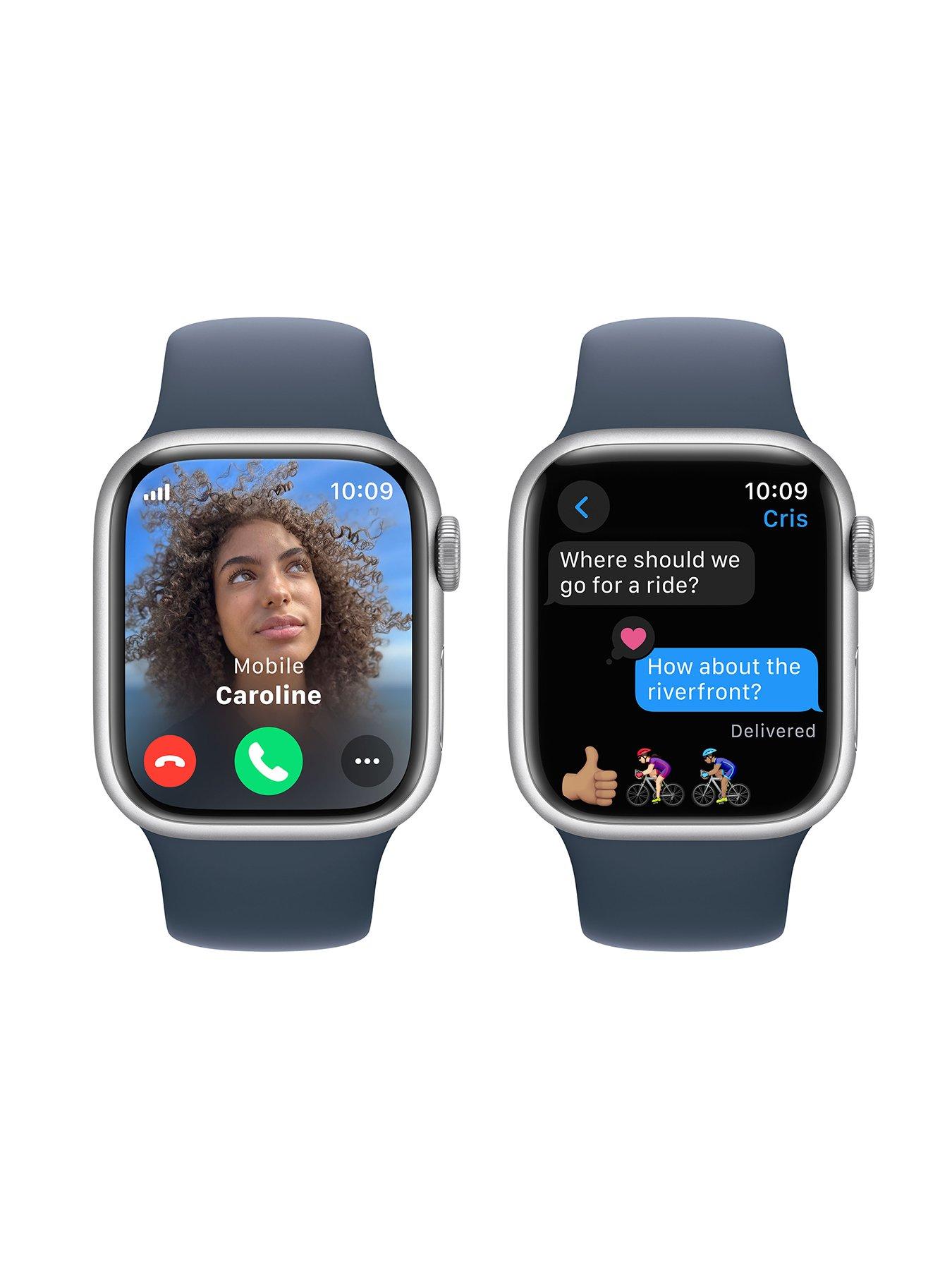  image of apple-watch-seriesnbsp9-gps-cellular-41mm-silver-aluminium-case-with-storm-blue-sport-band-sm