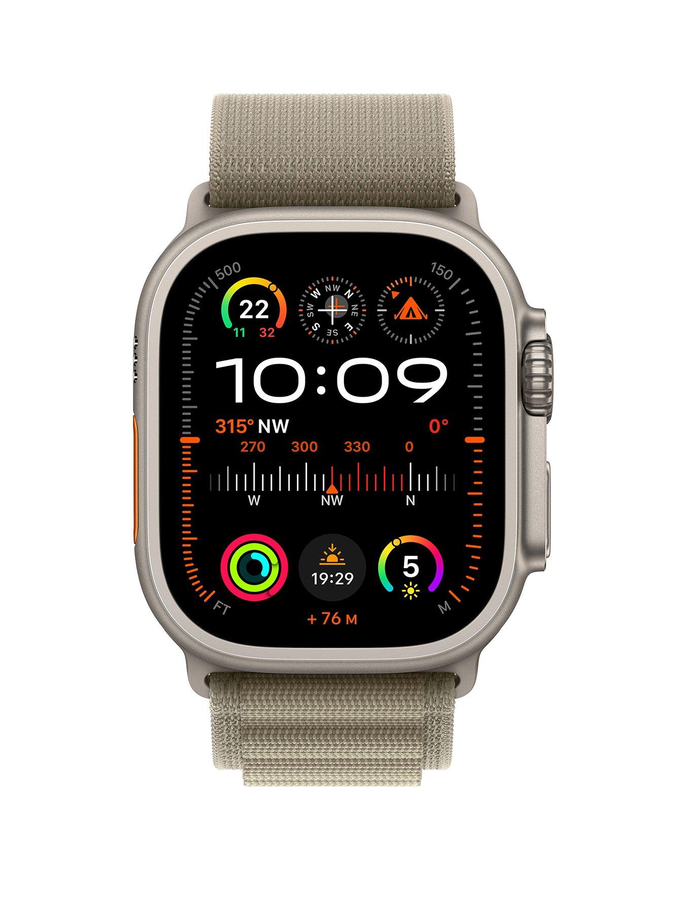 Apple Watch Ultra 2 (GPS + Cellular), 49mm Titanium Case with