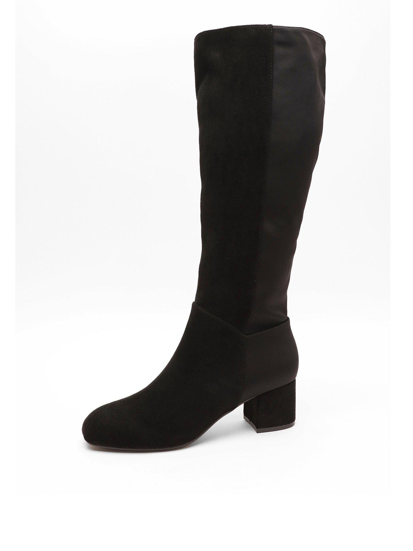 Black Knee High Boots