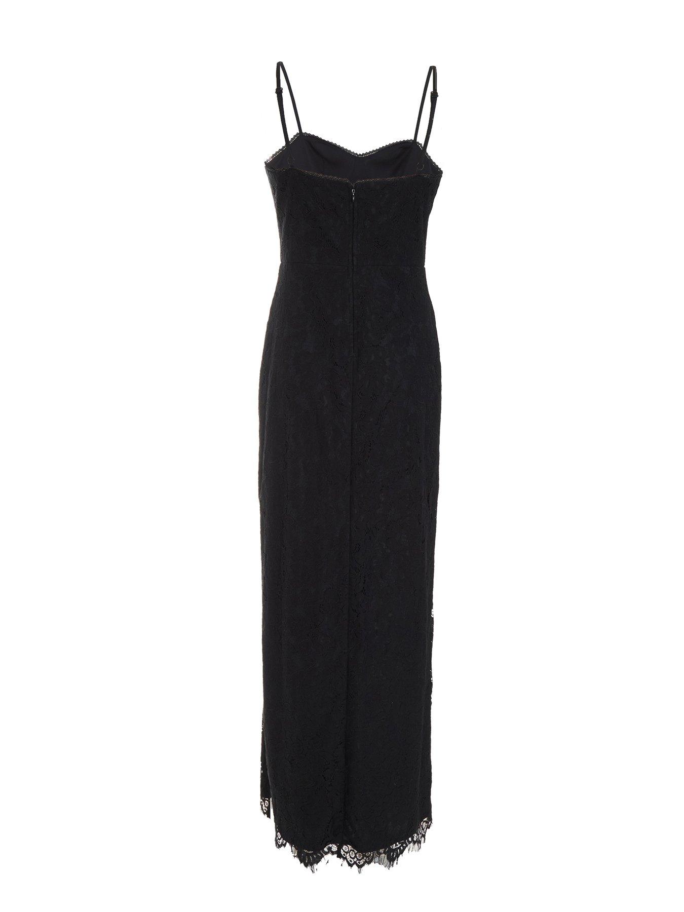  image of quiz-black-lace-split-leg-maxi-dress