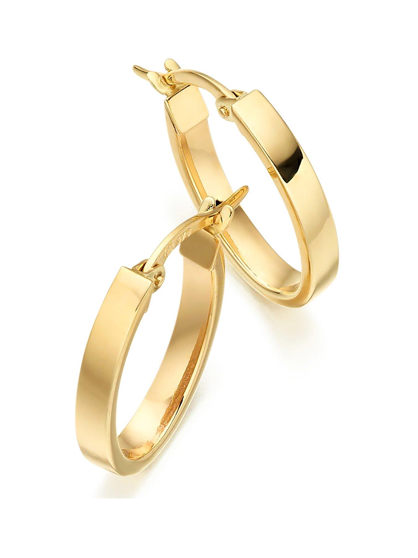 beaverbrooks-9ct-gold-hoop-earrings