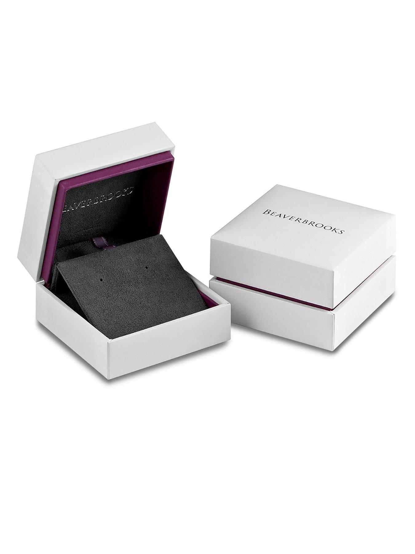  image of beaverbrooks-sterling-silver-cubic-zirconia-twist-stud-earrings