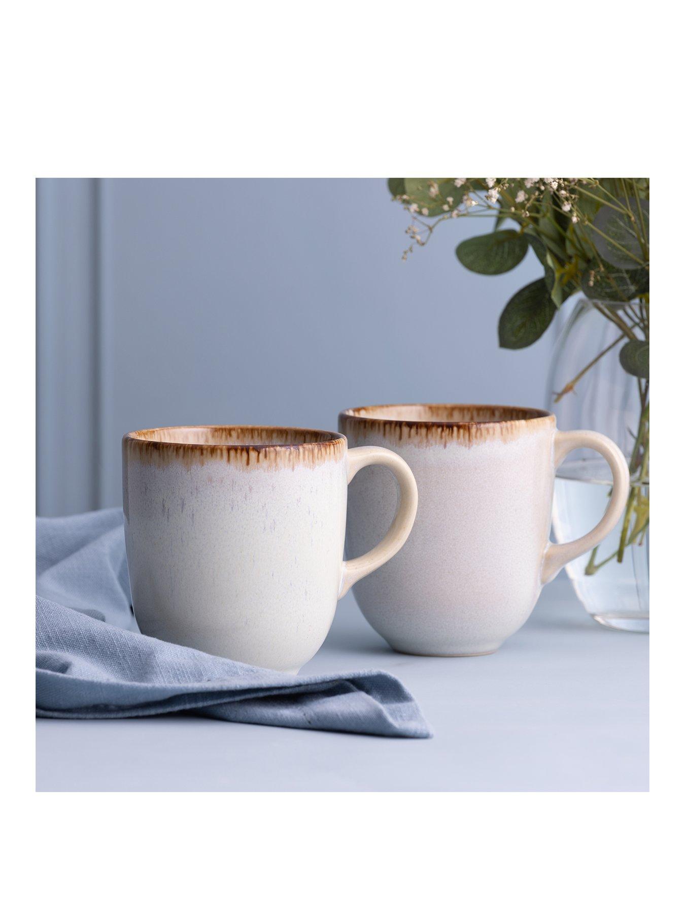 Image 1 of 4 of Mason Cash Reactive Set of 2 Mugs &ndash; Cream