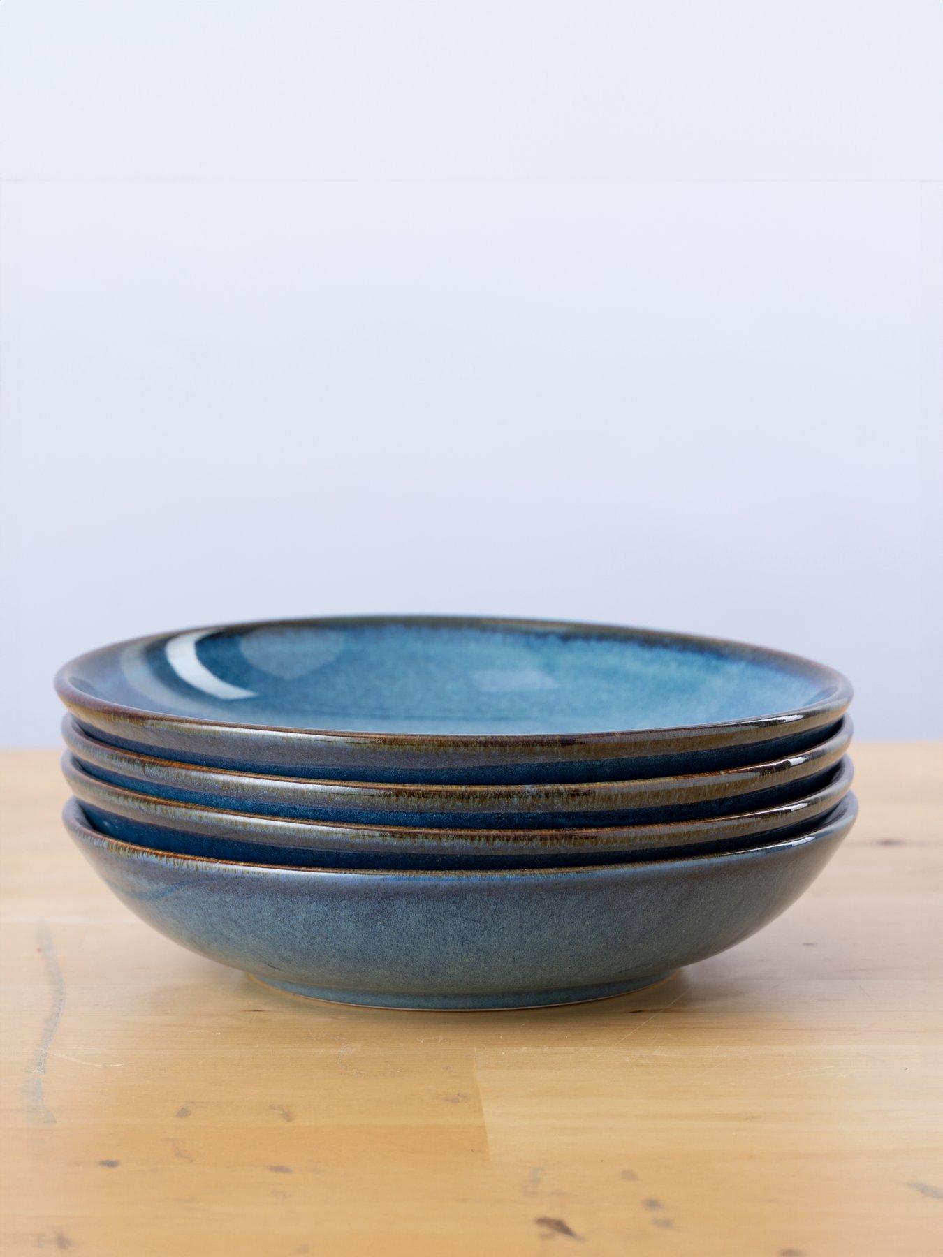 Mason Cash Reactive Blue Set Of 4 Pasta Bowls