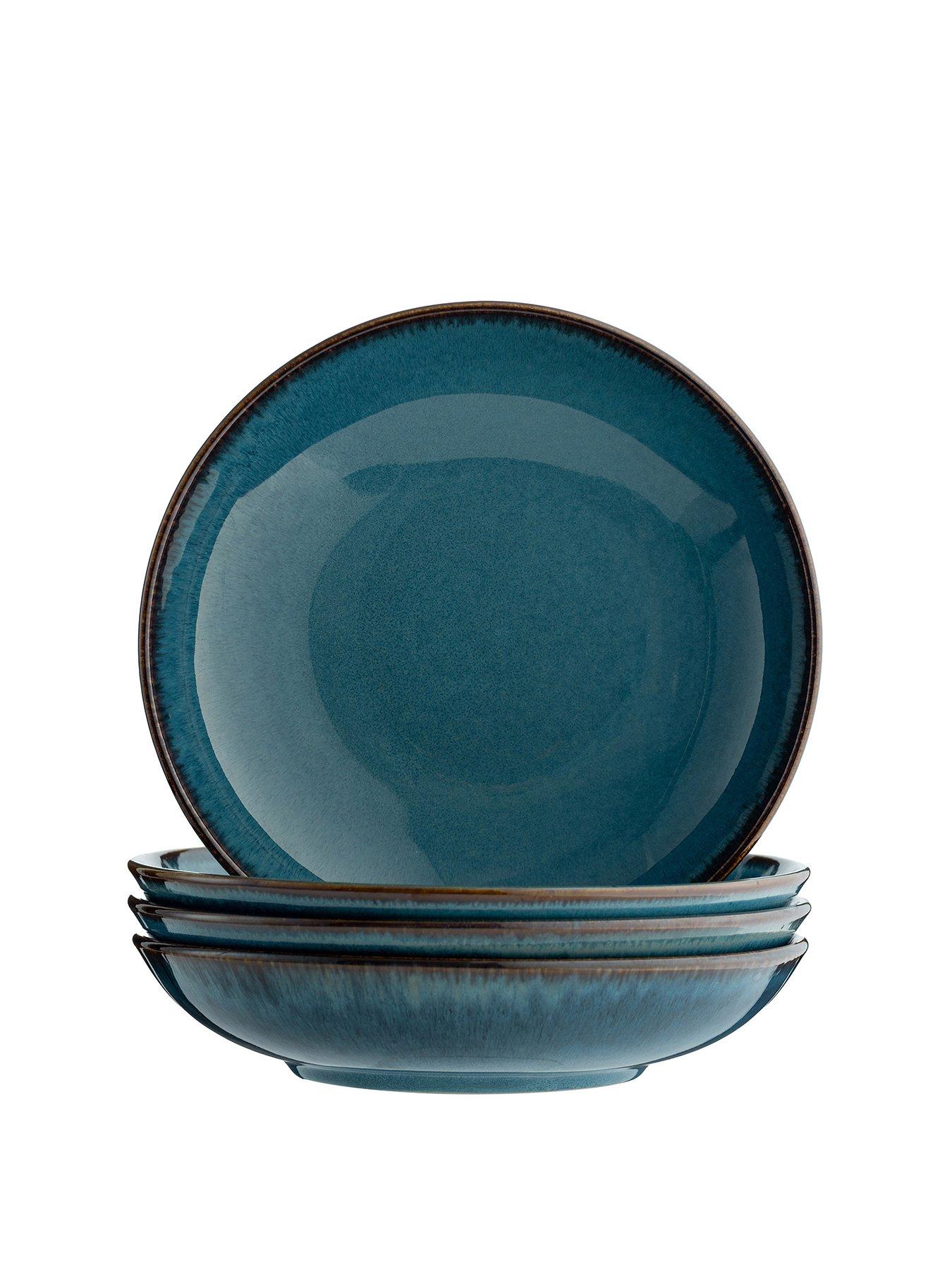  image of mason-cash-reactive-blue-set-of-4-pasta-bowls