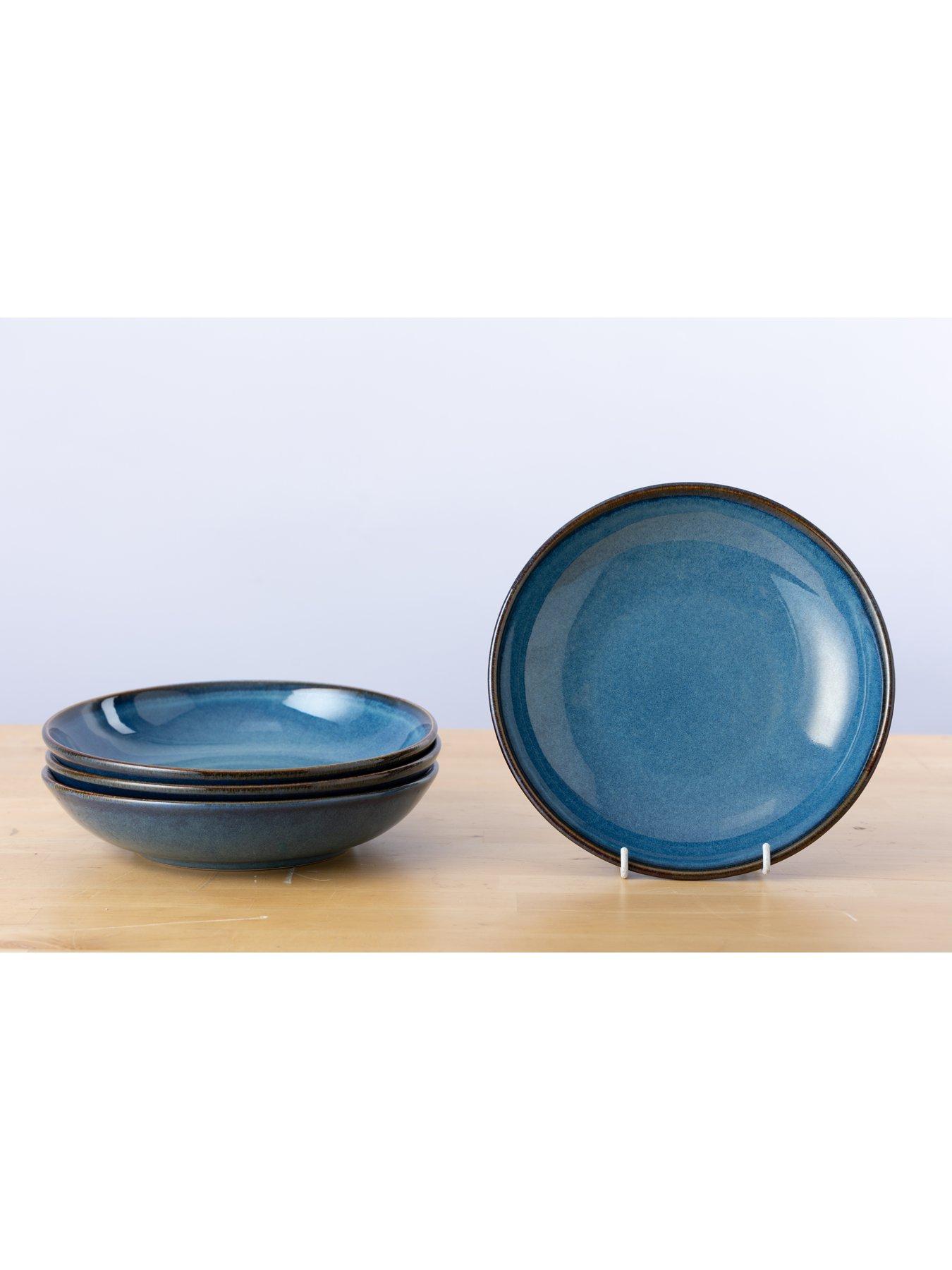  image of mason-cash-reactive-blue-set-of-4-pasta-bowls