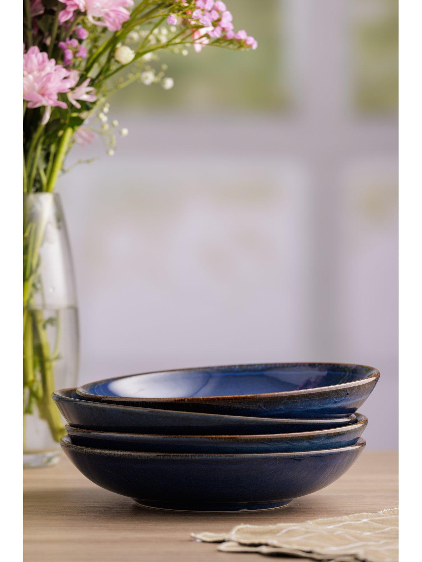  image of mason-cash-reactive-blue-set-of-4-pasta-bowls