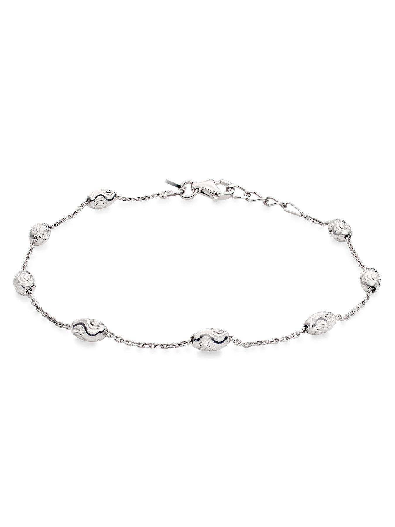 Image 4 of 6 of Beaverbrooks Sterling Silver Pebble Ladies Bracelet