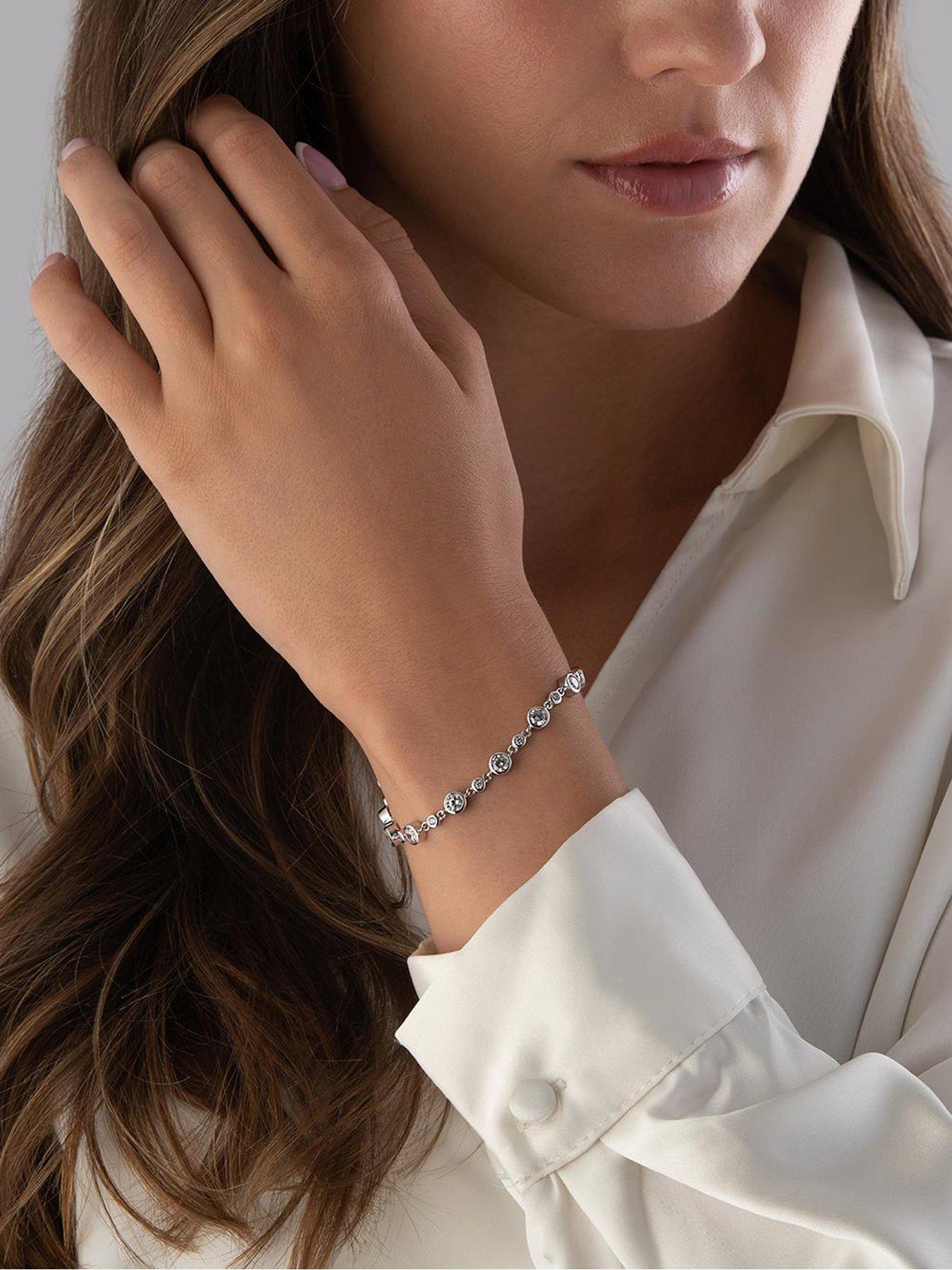 Beaverbrooks Sterling Silver Cubic Zirconia Bracelet
