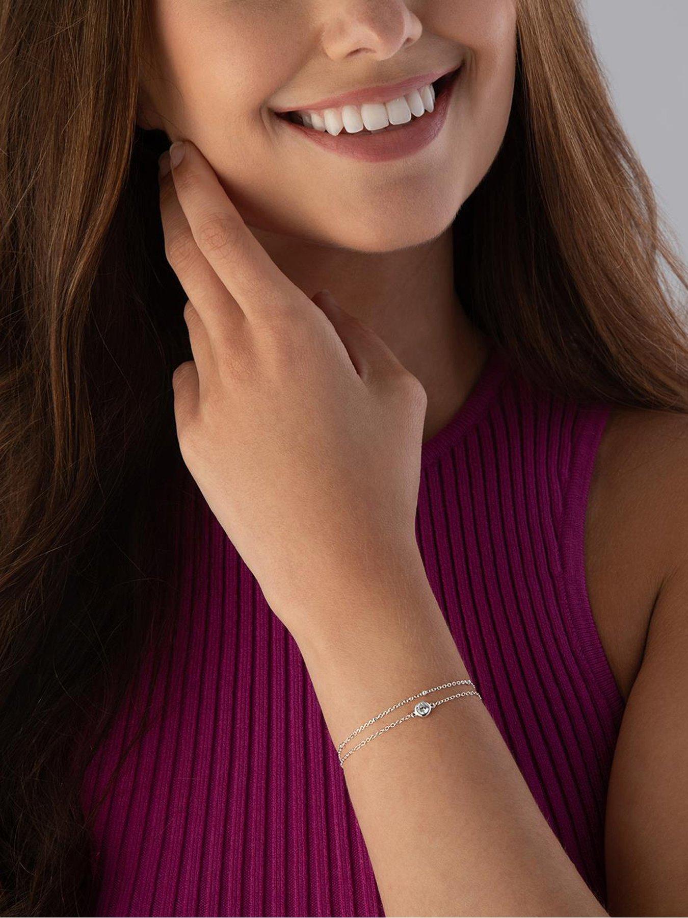 Image 2 of 6 of Beaverbrooks Sterling Silver Cubic Zirconia Bracelet