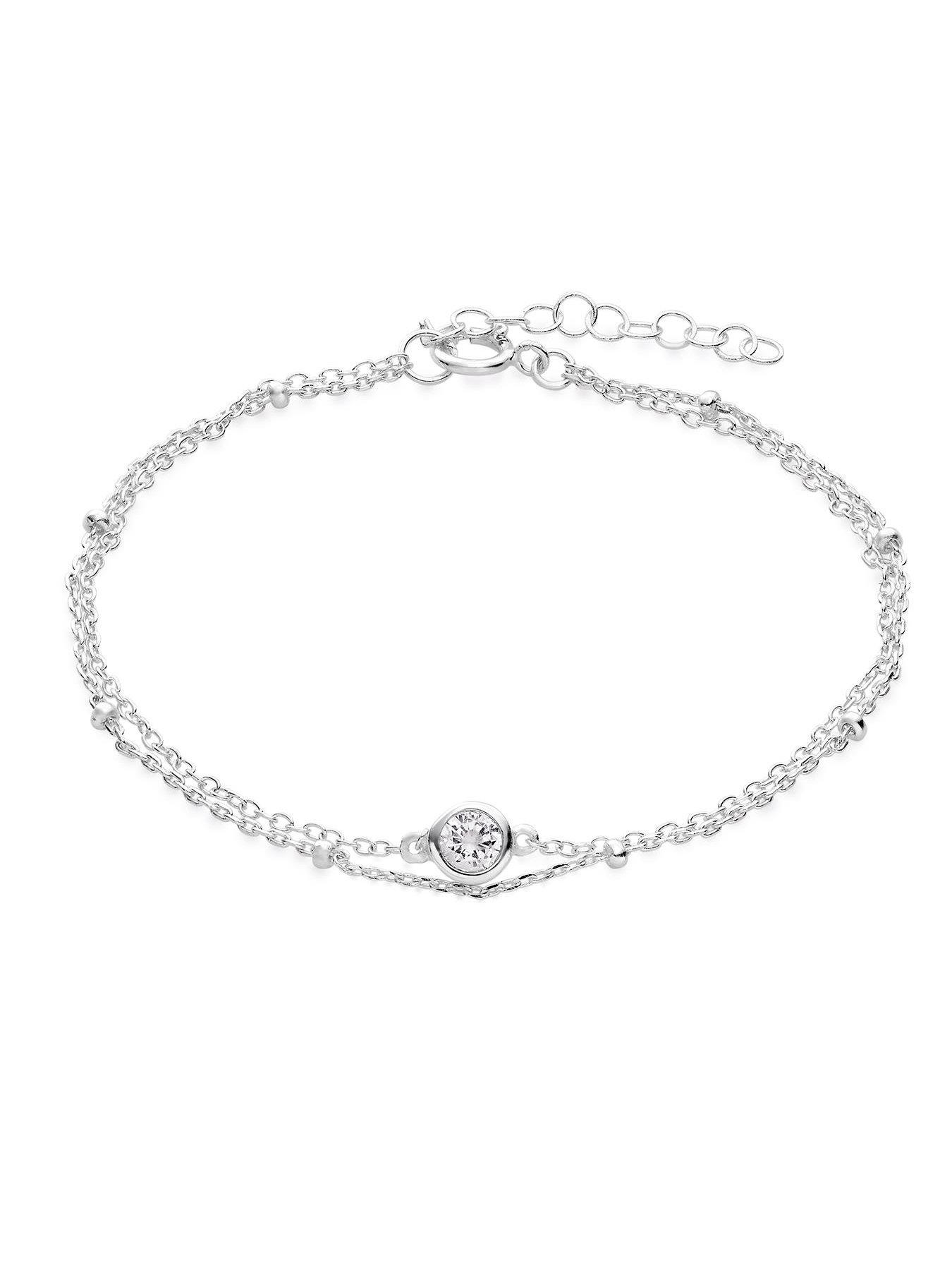 Image 4 of 6 of Beaverbrooks Sterling Silver Cubic Zirconia Bracelet