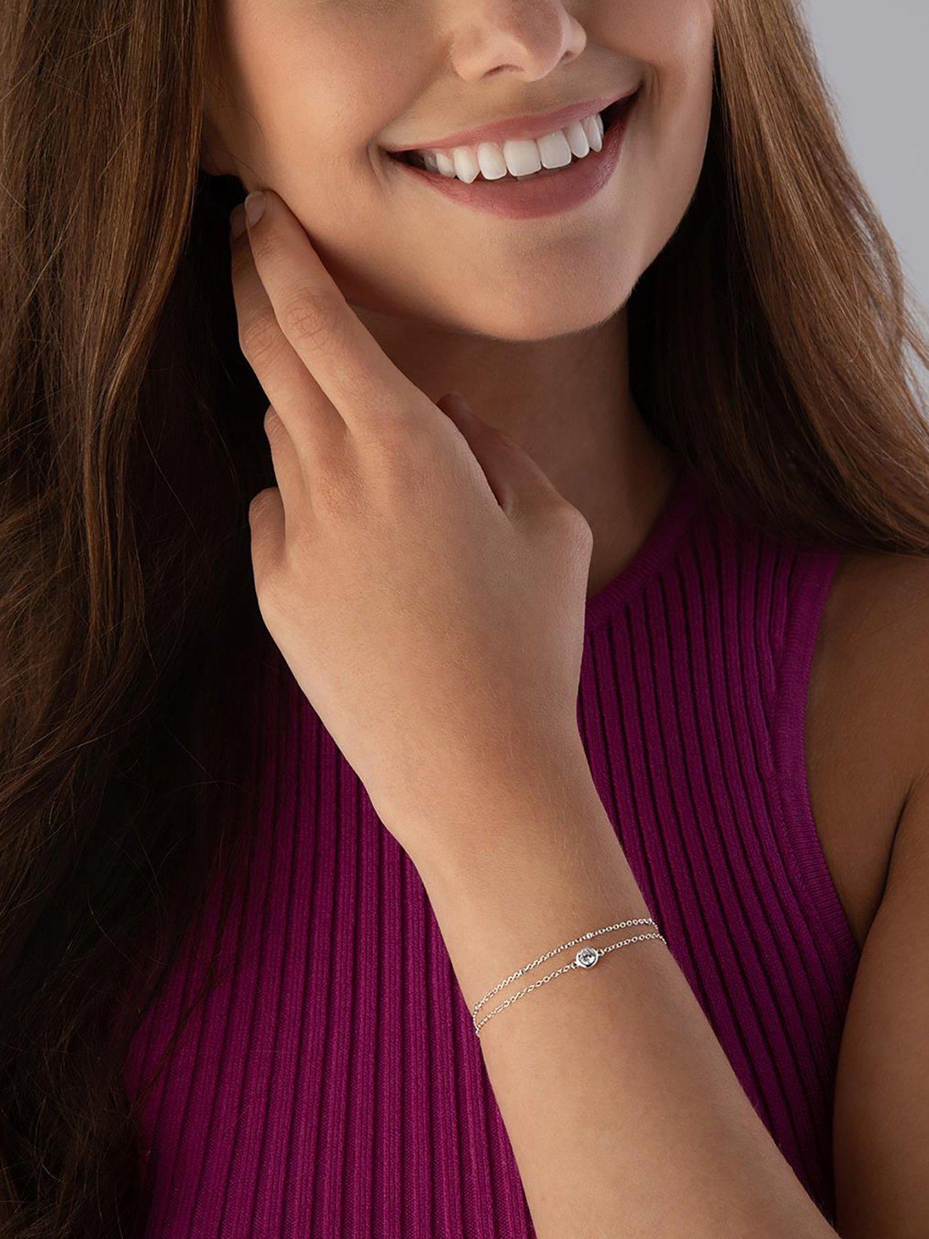 Image 6 of 6 of Beaverbrooks Sterling Silver Cubic Zirconia Bracelet
