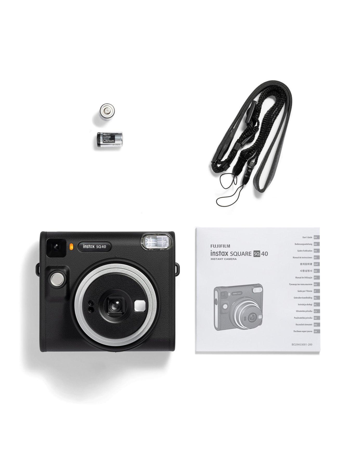  image of fujifilm-instax-instax-square-sq40-instant-camera-with-20-shot-pack-black