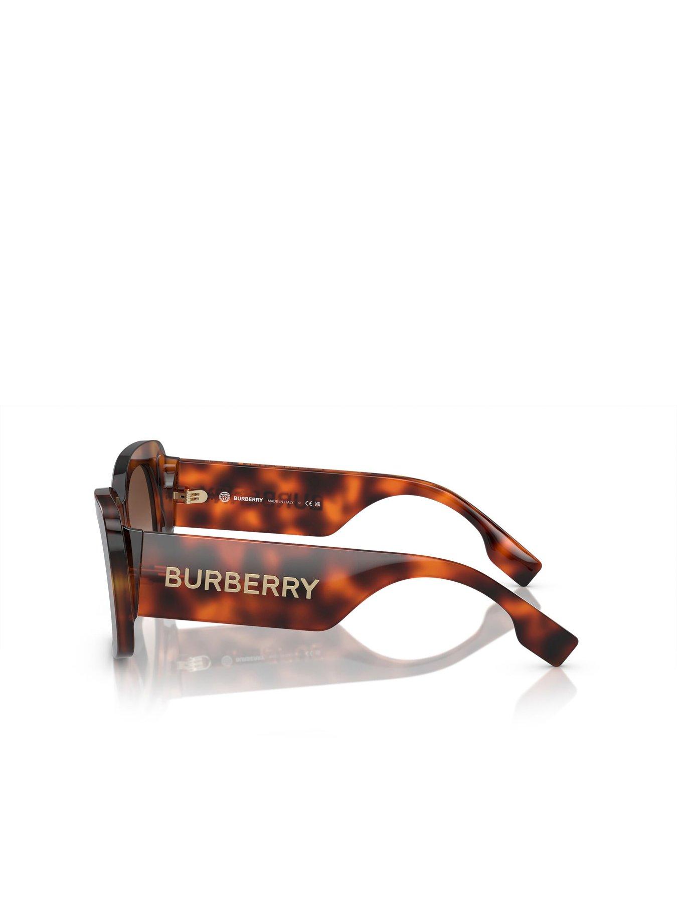  image of burberry-oversized-sunglasses-light-havana