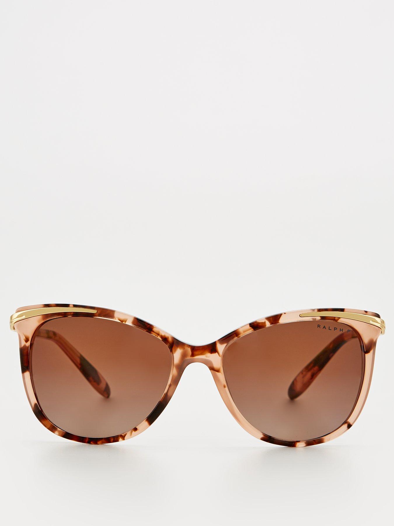  image of ralph-cat-eye-sunglasses-shiny-pink-tortoise-amp-gold