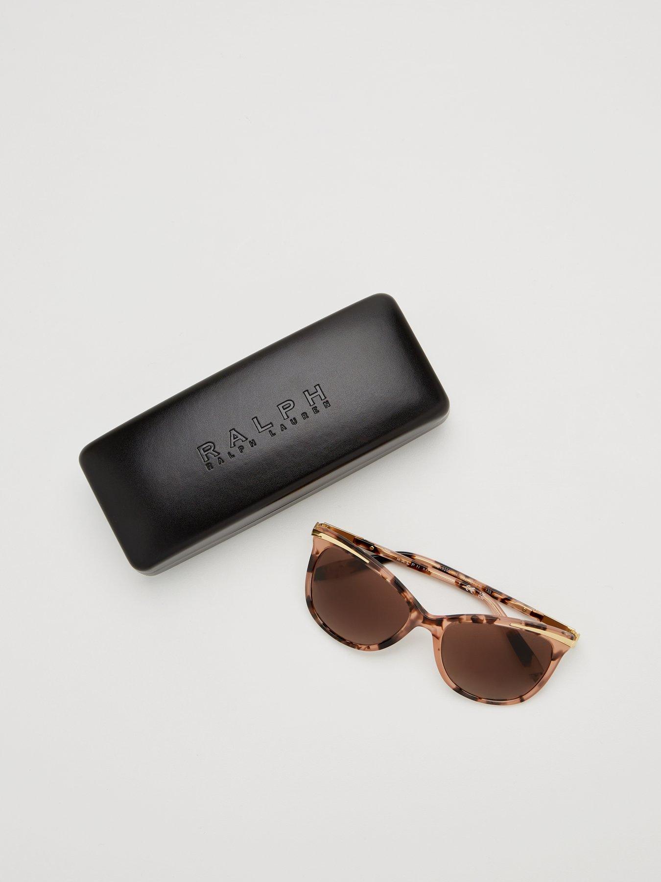  image of ralph-cat-eye-sunglasses-shiny-pink-tortoise-amp-gold