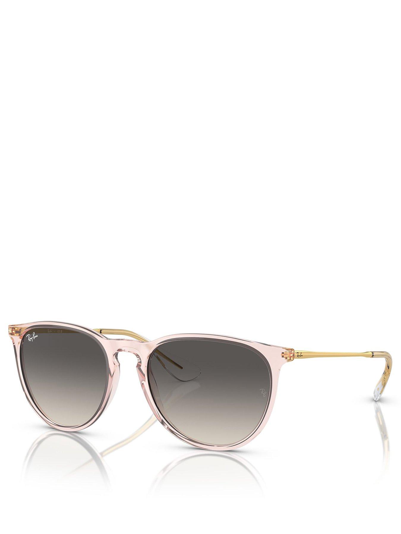 Pink round ray ban sunglasses best sale