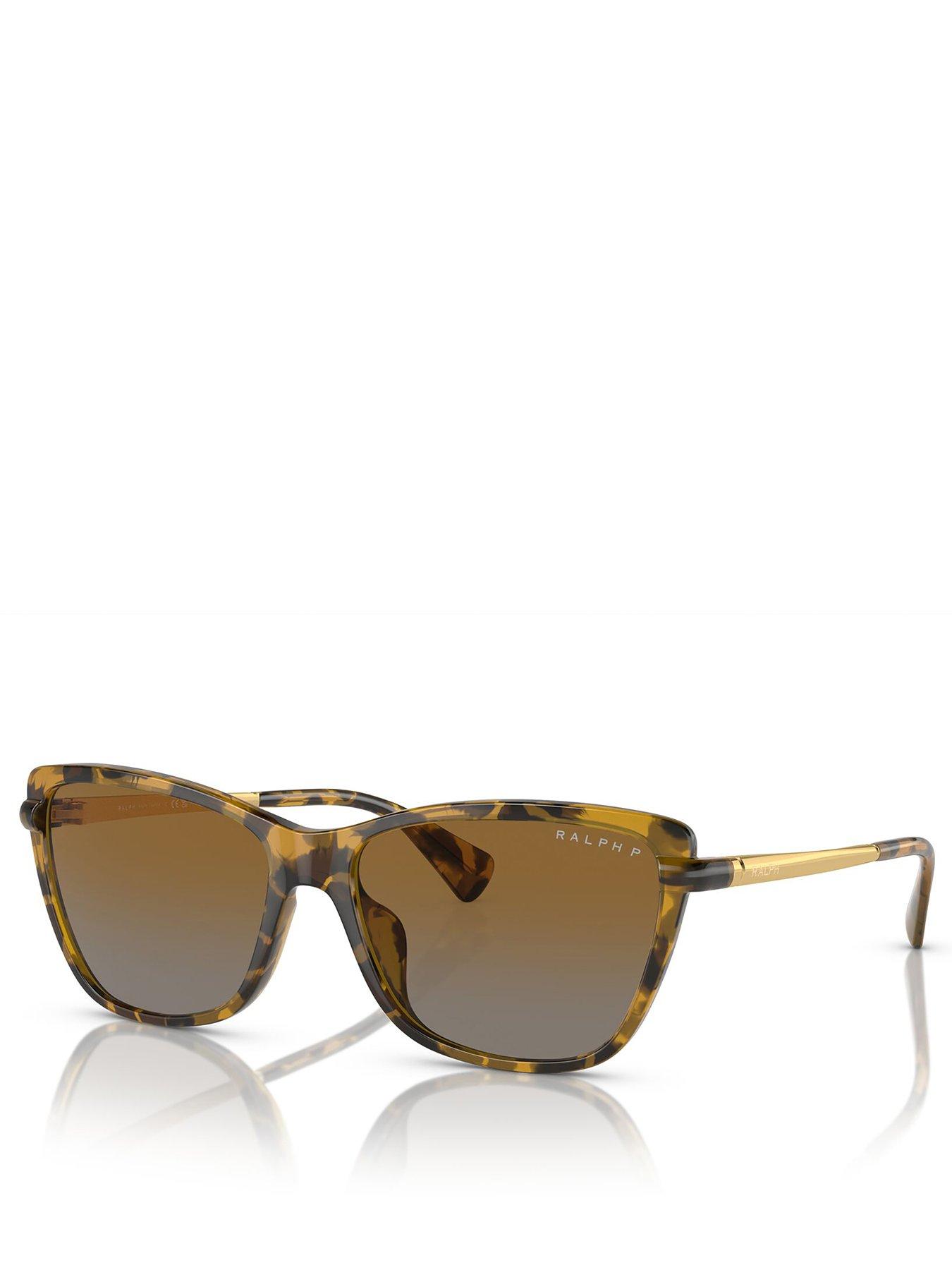undefined Oversized Sunglasses - Yellow Havana