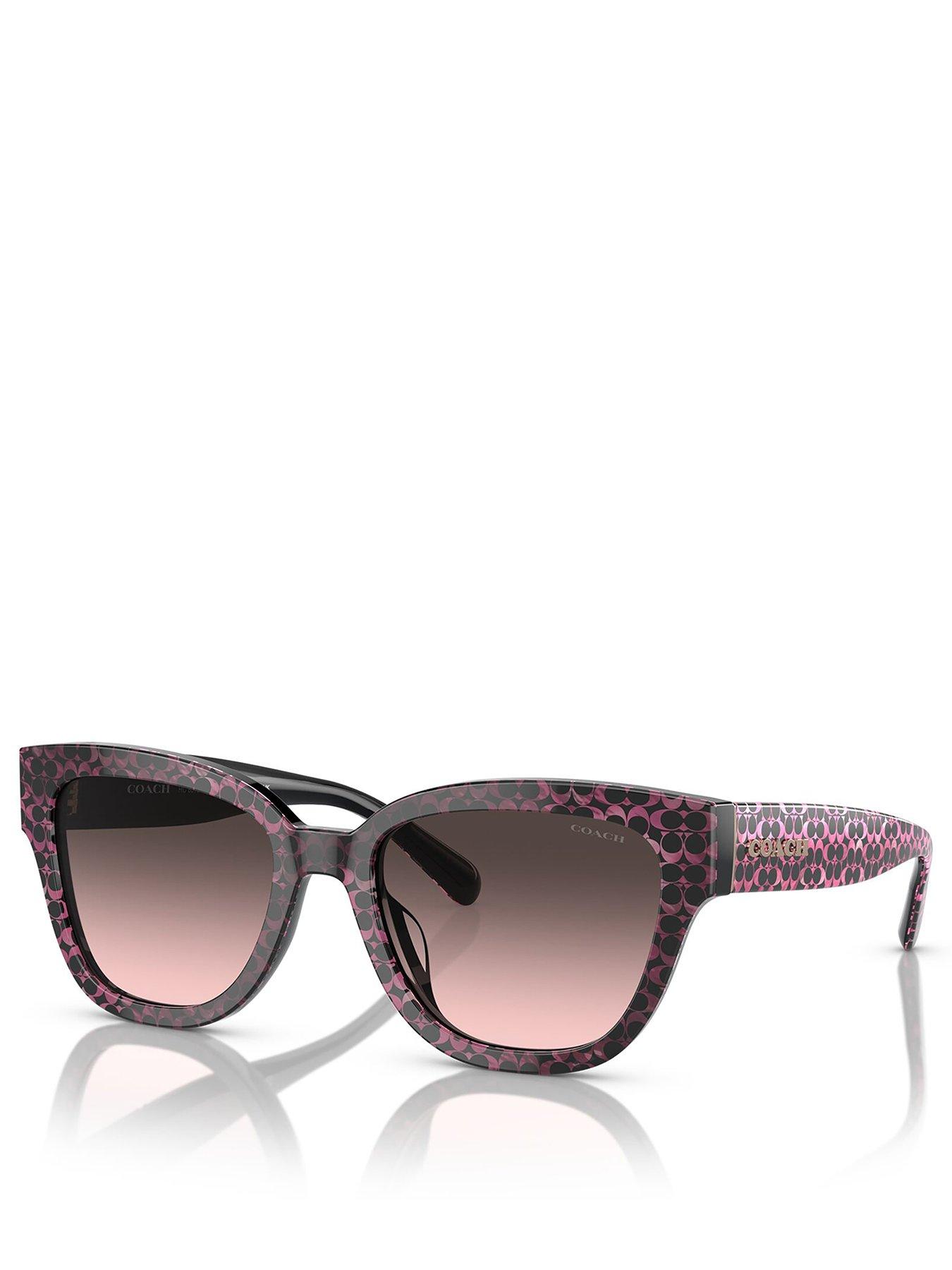 COACH Cat Eye Sunglasses - Ruby Pearl Signature C