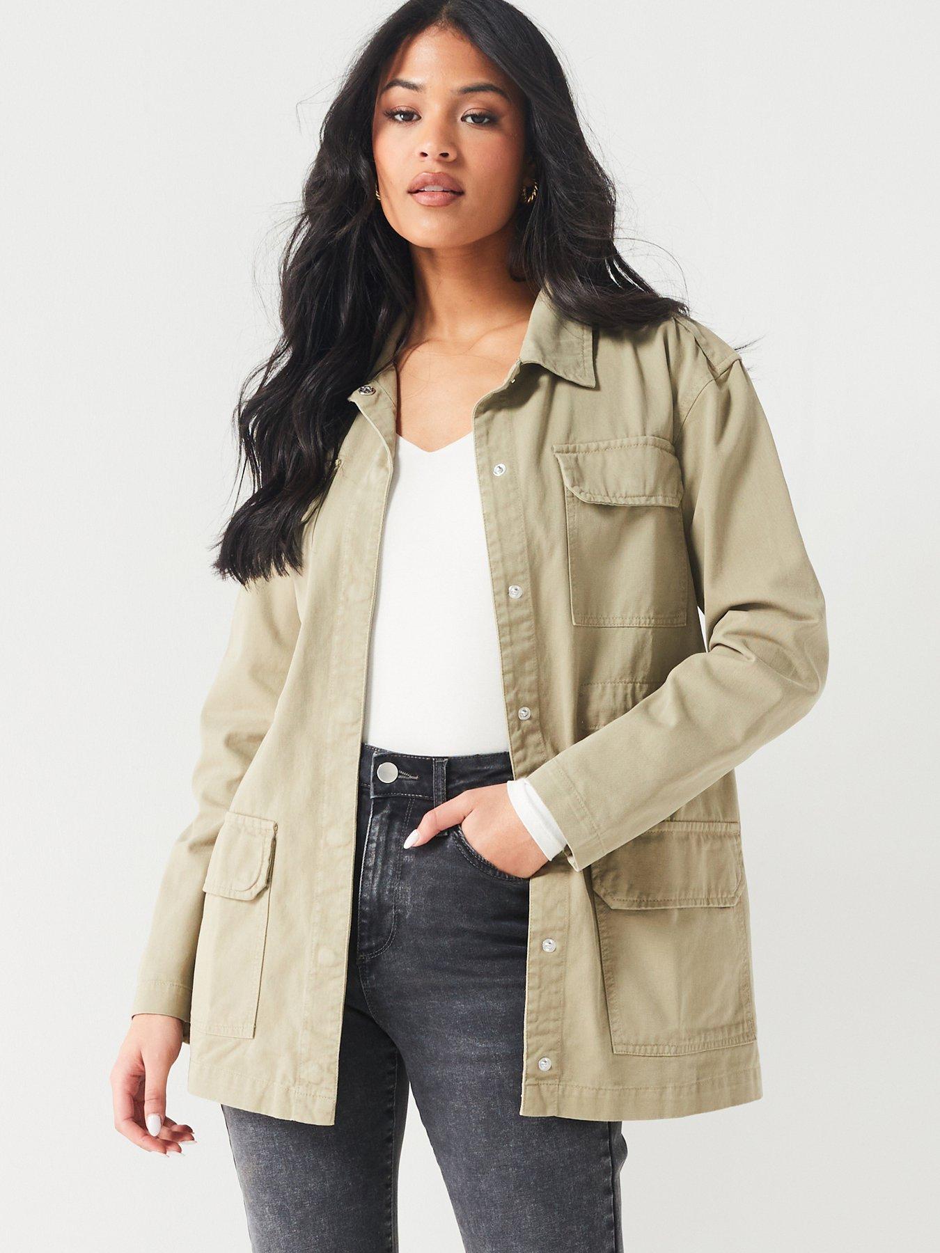 undefined Pocket Utility Jacket - Khaki